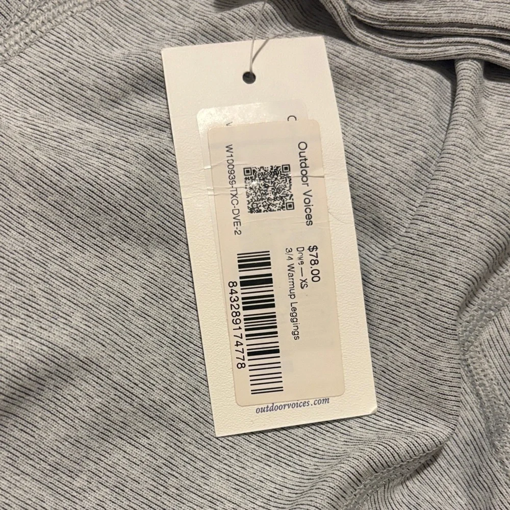 Outdoor Voices 3/4 warm up Leggings XS NWT - Picture 4 of 5